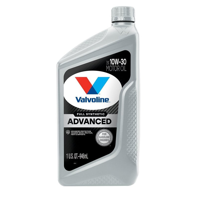 Valvoline VV935 Advanced Full Synthetic Motor Oil, 10W-30, 1 qt, Bottle (Pack of 6)