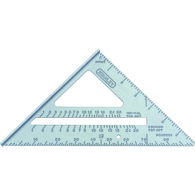 STANLEY Quick Square Series 46-067 Layout Tool, 1/8 in Graduation, Aluminum, 6-3/4 in L