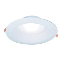 Halo LT Series LTC608FS5B Recessed Downlight, 9.3 W, 120 V, LED Lamp, Plastic, White, Matte