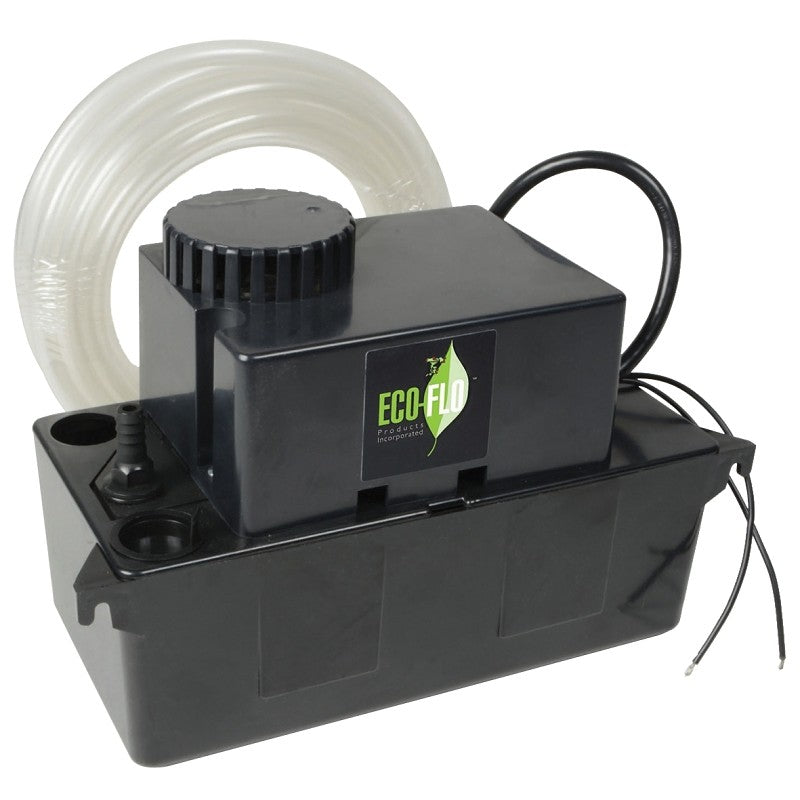 Eco-Flo CDSP-20 Condensate Pump, 1.5 A, 115 V, 1/40 hp, 3/8 in Outlet, 100 gph