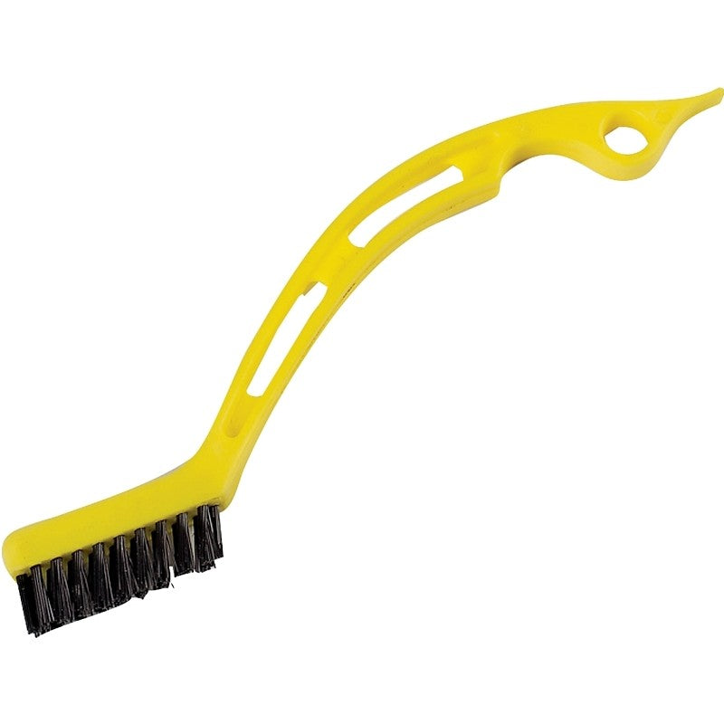 M-D 49146 Tile and Grout Brush, Plastic Handle