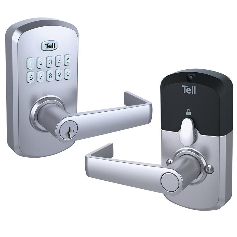 Tell Manufacturing LE2000 Series CL103930 Door Lock, Modern Design, Satin Chrome, Commercial, 2 Grade, Metal, Yes