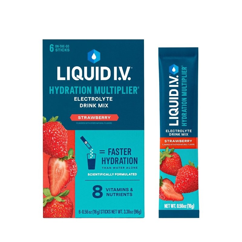 Liquid I.V. LVM6015 Drink Mix, Strawberry (Pack of 12)