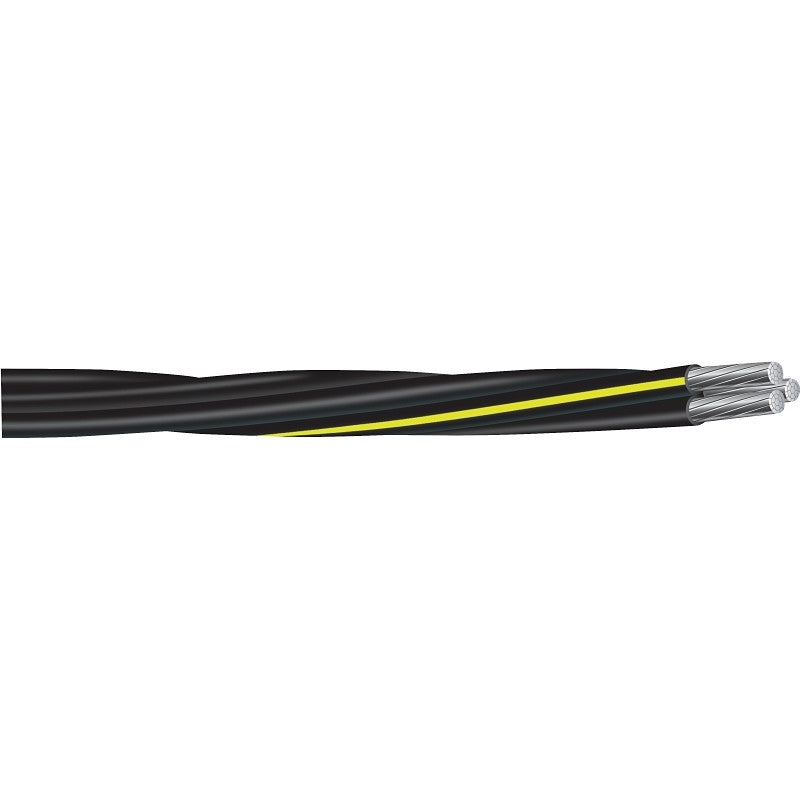 Southwire 538-4800J Building Wire, #2 AWG Wire, 3 -Conductor, 500 ft L, Aluminum Conductor, Polyethylene Insulation