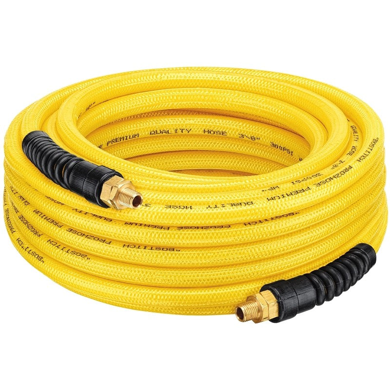 Bostitch PRO-3850 Air Hose, 3/8 in OD, 50 ft L, MNPT, 300 psi Pressure, Polyurethane, Yellow