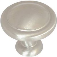 Cabinet Knob 1-1/4 Inch Round Satin Nickel