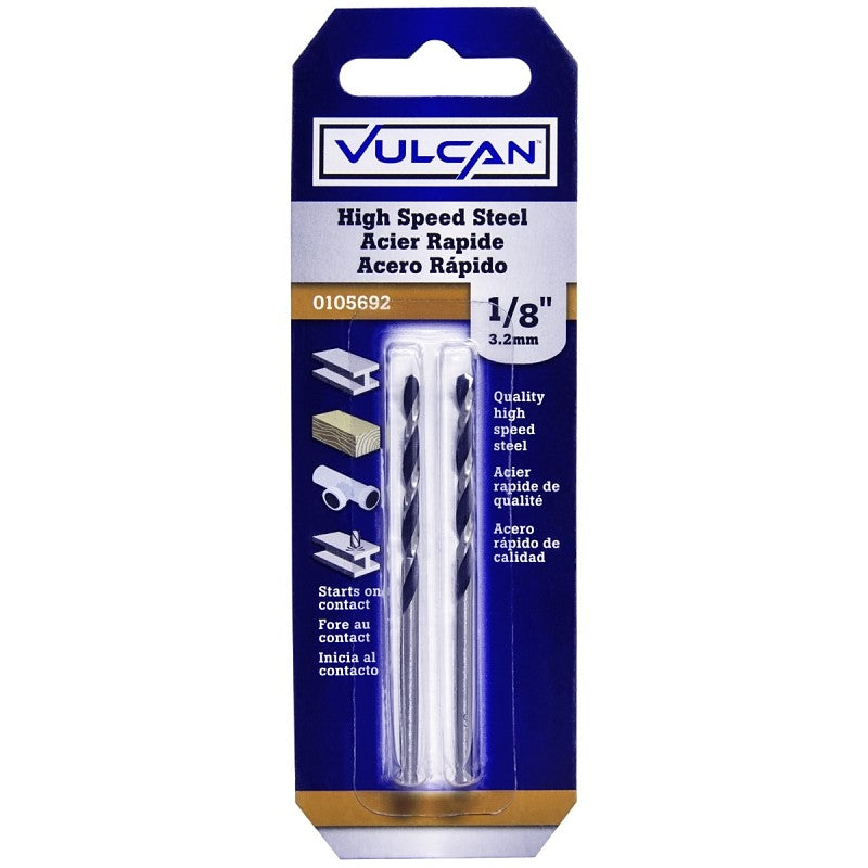 Vulcan Drill Bit, HI-SPD, Steel 1/8 in