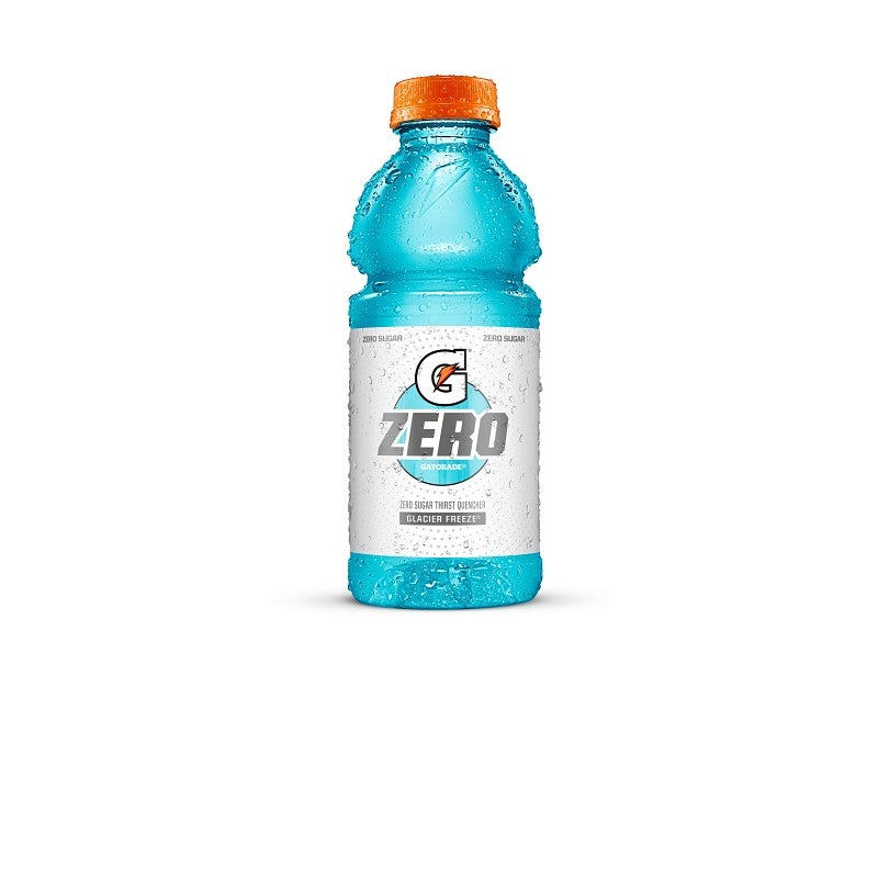 Gatorade 04354 Zero Sugar Thirst Quencher, Liquid, Glacier Freeze Flavor, 20 oz Bottle (Pack of 24)