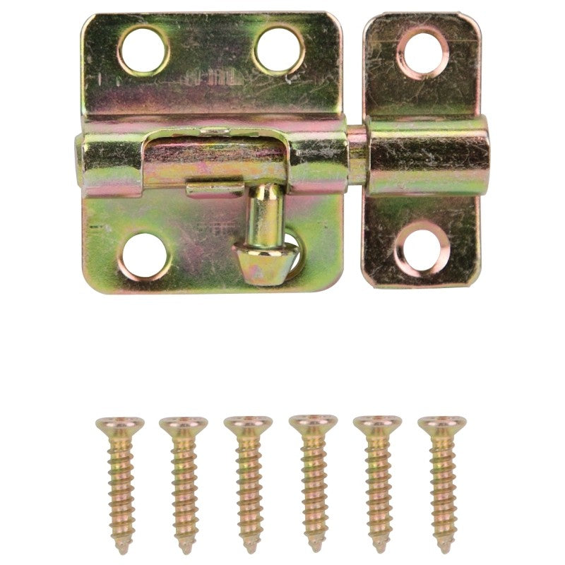 ProSource 20483CZB-PS Barrel Bolt, Steel, Satin Brass