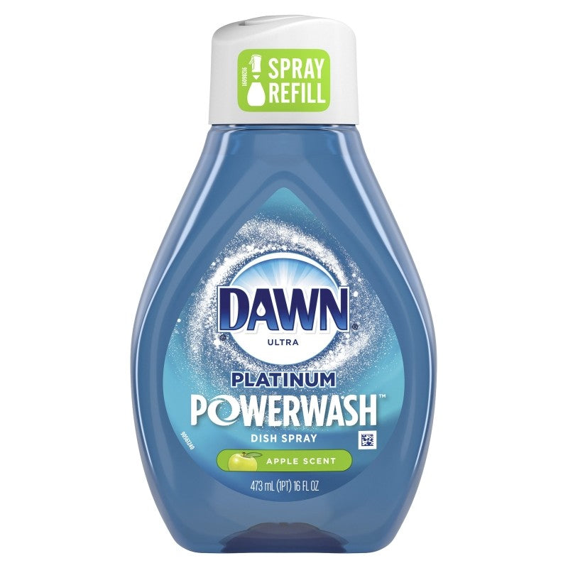 Dawn Platinum 52367 Dish Soap Spray Refill, 16 oz, Liquid, Apple Scent, Colorless