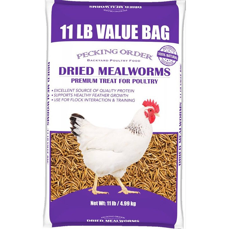 Pecking Order 009168-2 Dried Mealworms, 11 lb