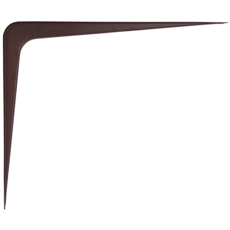 ProSource 21142CHO-PS Shelf Bracket, 170 lb/Pair, 14 in L, 12 in H, Steel, Chocolate (Pack of 20)