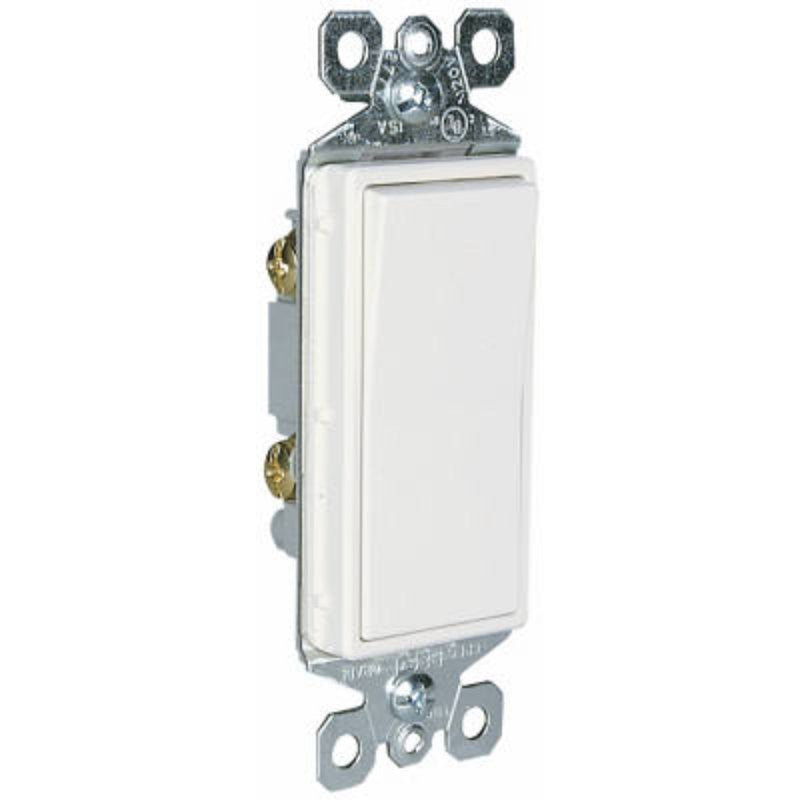 Legrand radiant Series TM870WCP6 Paddle Switch, 15 A, 120/277 VAC, Push Wire, Side Wire Terminal, White