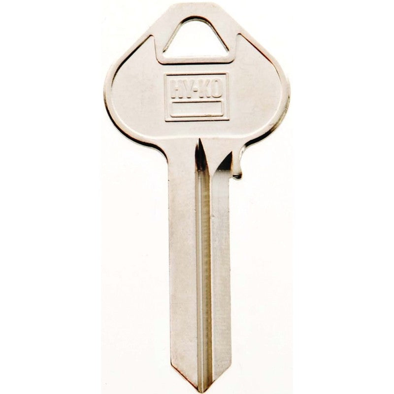 Hy-Ko 11010RU46 Key Blank, Brass, Nickel, For: Russwin and Corbin Cabinet, House Locks and Padlocks, RU46 Key Number (Pack of 10)