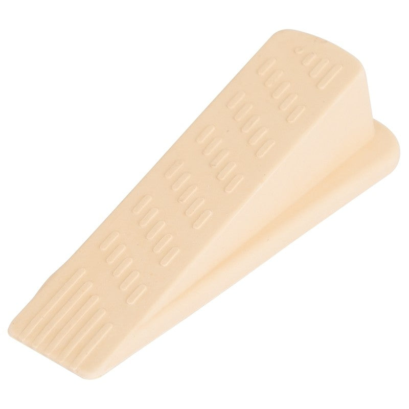 ProSource FE-S802-PS Heavy-Duty Hinge Pin Door Stop, 1-7/32 in W x 5-1/16 in L x 1-5/16 in H Projection, Rubber, Almond