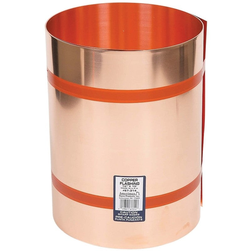 Amerimax 67320 Flashing Roll, 10 ft OAL, 20 in OAW, Copper