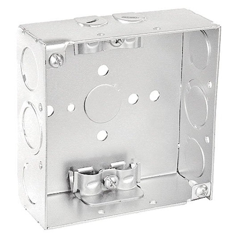 Southwire 52151-R-UPC Junction Box, 11-Knockout, 1/2 in Knockout, Steel, Silver, Galvanized