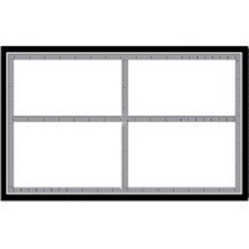 Centurion SLC501 Laser Sign, Black/Silver Background, 5-1/2 in W x 3-1/2 in H Dimensions