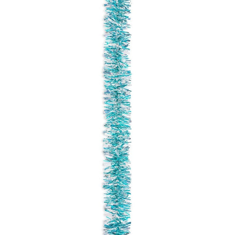 Holidaytrims 3490109 Garland, 12 ft L, PVC, Silver Holo/Snow/Teal, Indoor (Pack of 12)