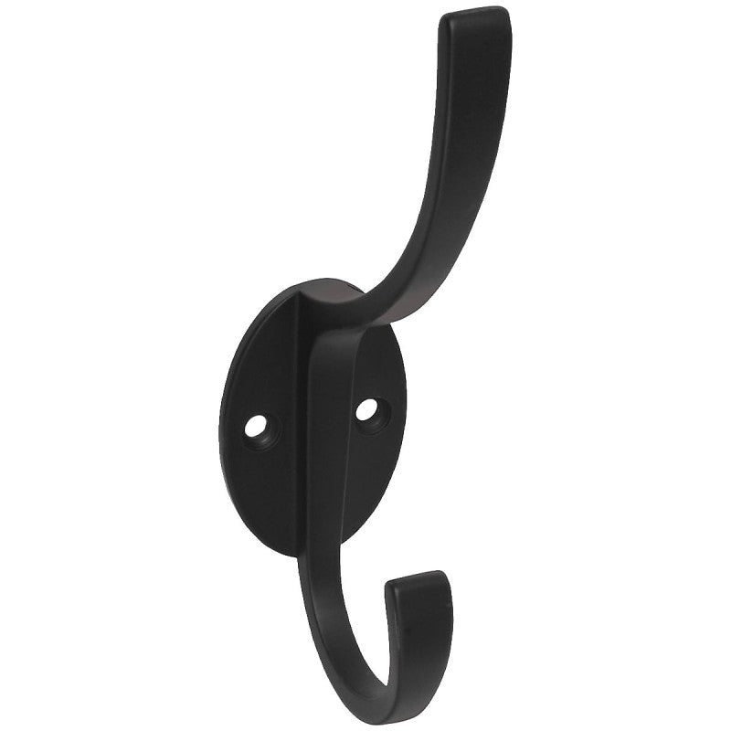 National Hardware V8009 N806-820 Coat and Hat Hook, 2-Hook, Zinc, Oil-Rubbed Bronze (Pack of 5)