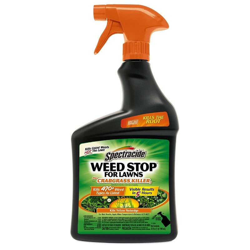 Spectracide Weed Stop HG-96590 RTU Weed Killer, Liquid, 32 fl-oz