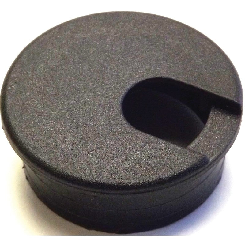 Jandorf 61605 Desk Grommet, 1-3/4 in Dia Cable, Polystyrene, Black