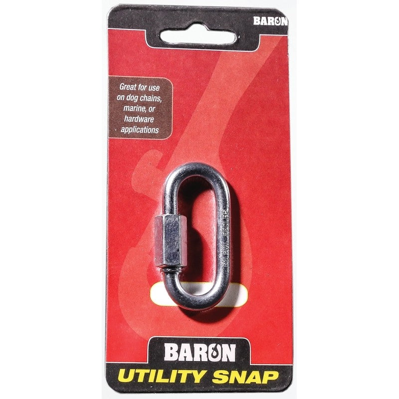 Baron C-7350T-1/4 Quick Link, 880 lb Working Load, Steel, Zinc