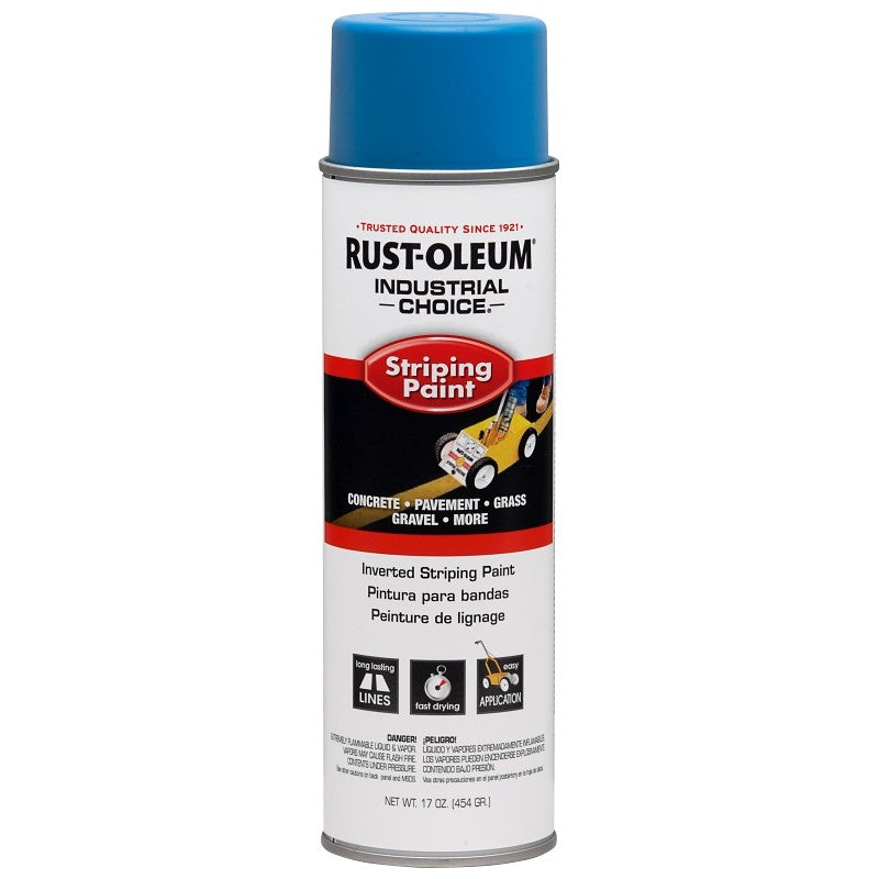 Rust-Oleum 263446 Inverted Marking Spray Paint, Dark Blue, 18 oz, Can (Pack of 6)