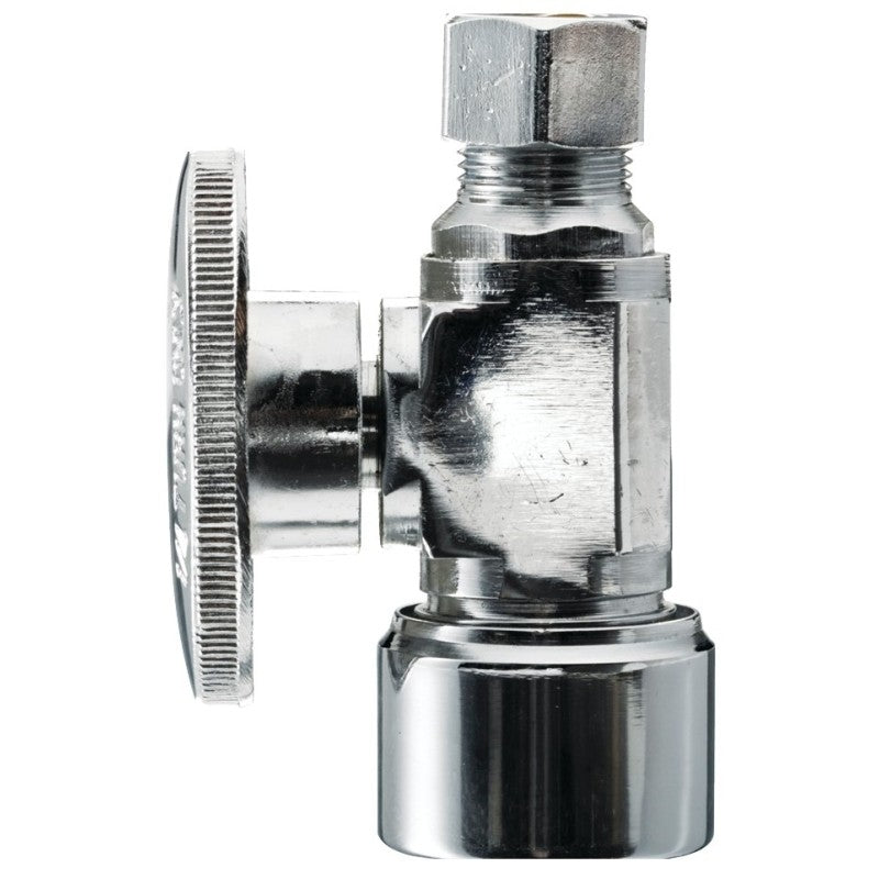 Plumb Pak PP2068POLF Stop Valve, 5/8 x 3/8 in Connection, Compression, Brass Body
