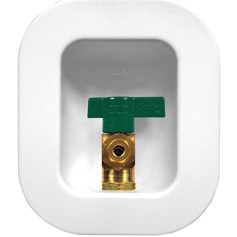 Oatey 39114 Ice Maker Outlet Box, 1/4 in Connection, PEX