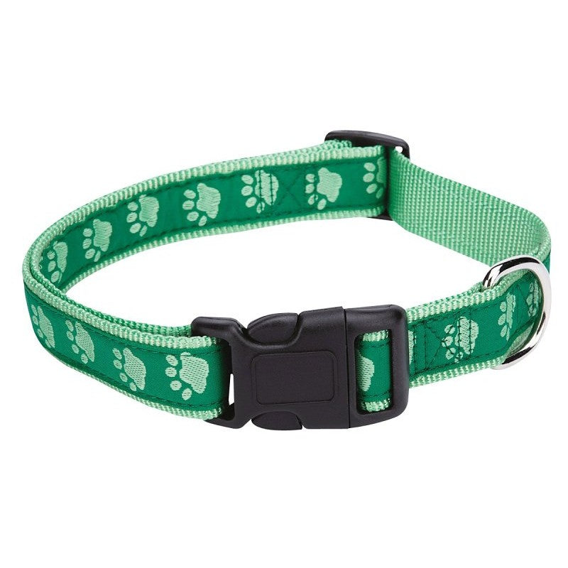 Casual Canine ZA8871 18 43 Dog Collar, 18 to 26 in L Collar, 1 in W Collar, Nylon, Green