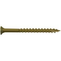 Camo 0356070 Deck Screw, #7 Thread, 1-1/4 in L, Bugle Head, Star Drive, T20 Drive, Type 17 Slash Point, Carbon Steel