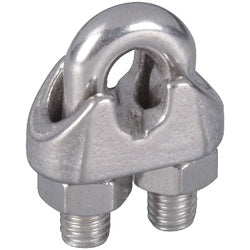 Wire Cable Clamp 3/8 Inch Stainless Steel 1 Pack