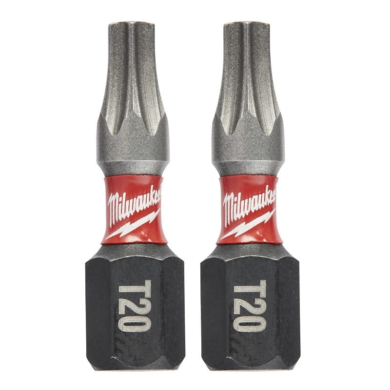 Milwaukee 48-32-4414 Insert Bit, T20 Drive, Torx Drive, 1/4 in Shank, Hex Shank, 1 in L, Steel