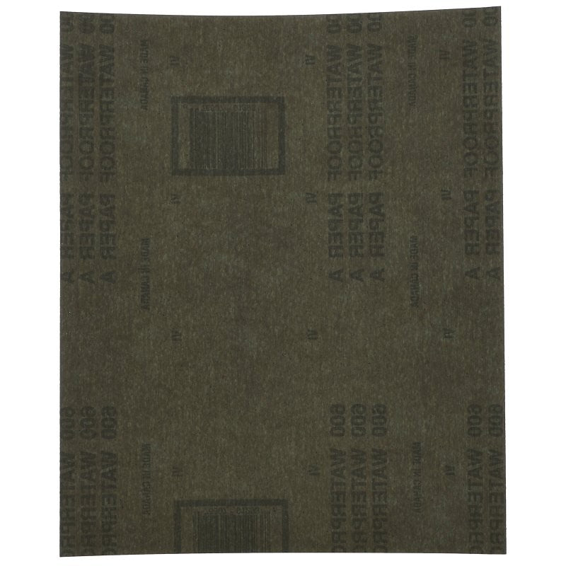 Norton 01223 Sanding Sheet, 9 in L, 11 in W, 600A Grit, Ultra Fine, Aluminum Oxide Abrasive