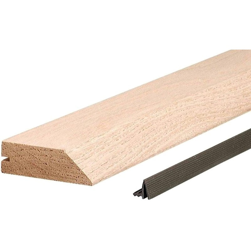 M-D 13748 Bumper Threshold, 36 in L, 3-1/2 in W, Hardwood