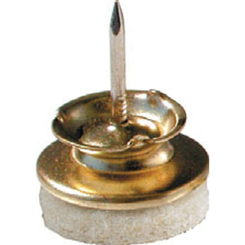 Shepherd Hardware 9938 Furniture Slide Glide, Brass, Almond