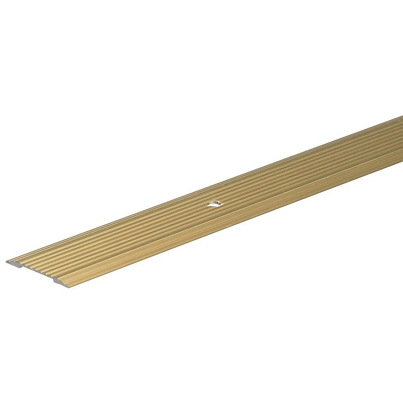 Frost King H433FB/6 Seam Binder, 6 ft L, 1-1/4 in W, Fluted Surface, Aluminum, Gold, Satin