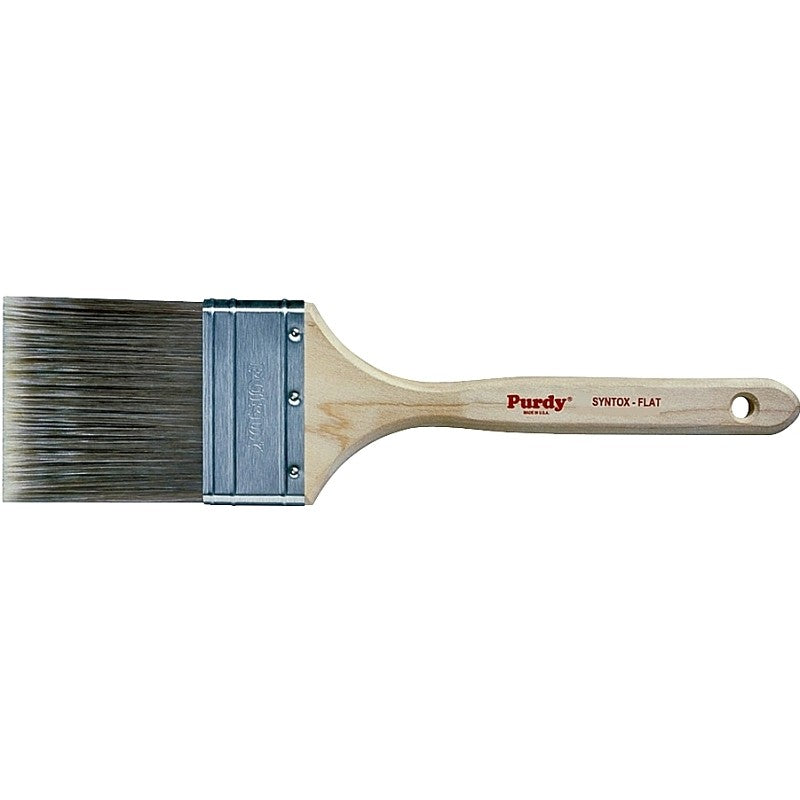 Purdy 402625 Trim Brush, Wood Handle, 2-1/2 in W, Nylon Bristle, Flat Thin Handle