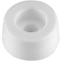 Round Screw-In Bumper White 7/8 Inch 4 Pack