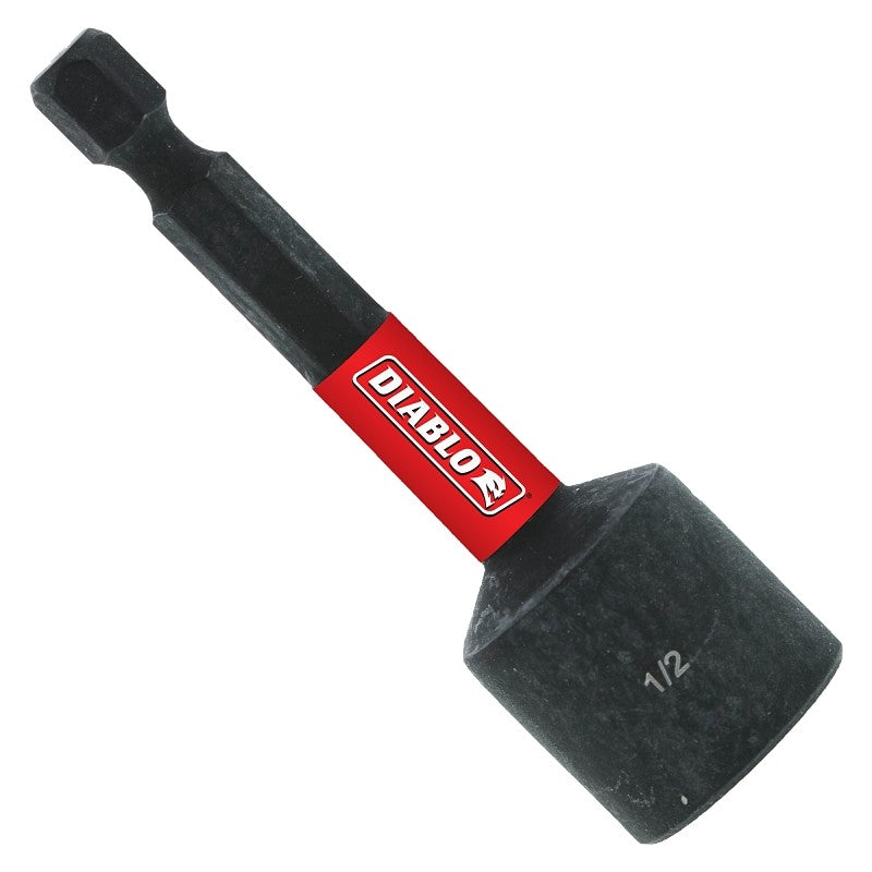 Diablo DNTSL12 Magnetic Nutsetter, 2-9/16 in L, 1/2 in L Shank