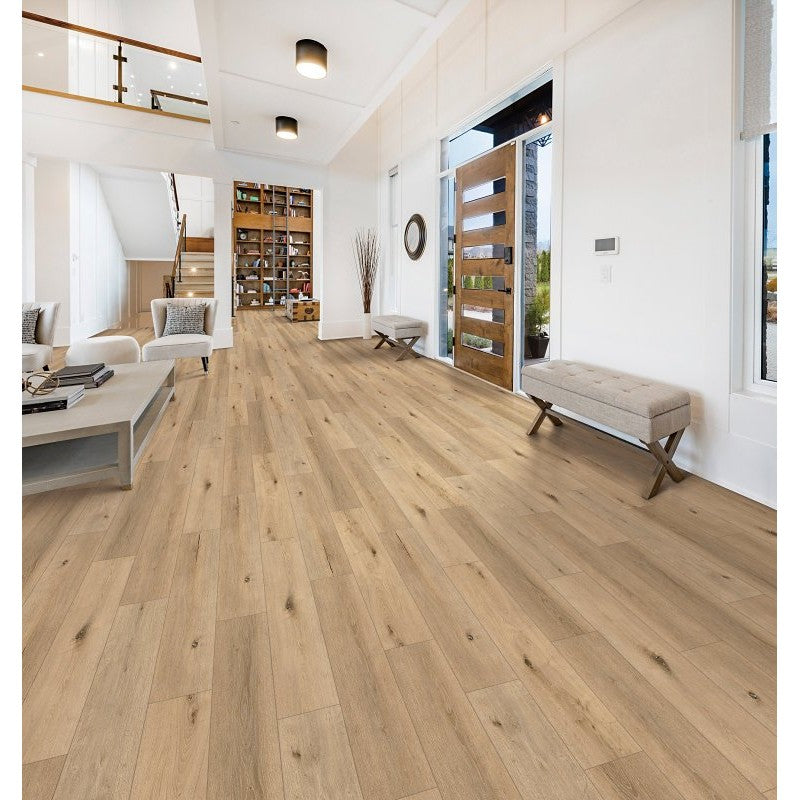 Healthier Choice Flooring HCL803C02 Laminate Flooring Plank, 4-Sided Bevel Profile, Wood, Woodland, 48 in L, 7.7 in W