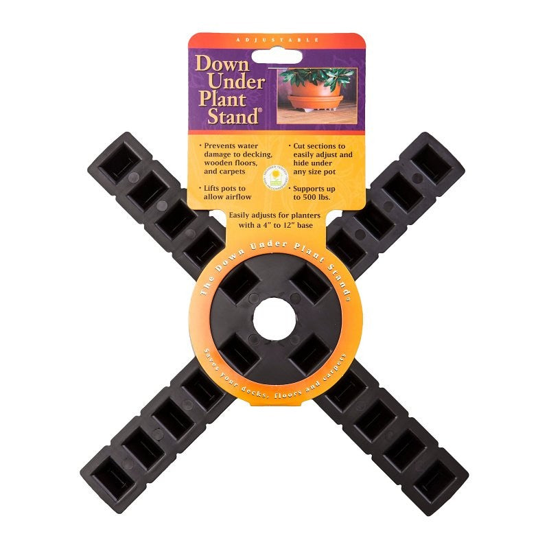 Bosmere S10410 Down Under Plant Stand, 12 in OAW, Plastic, Black