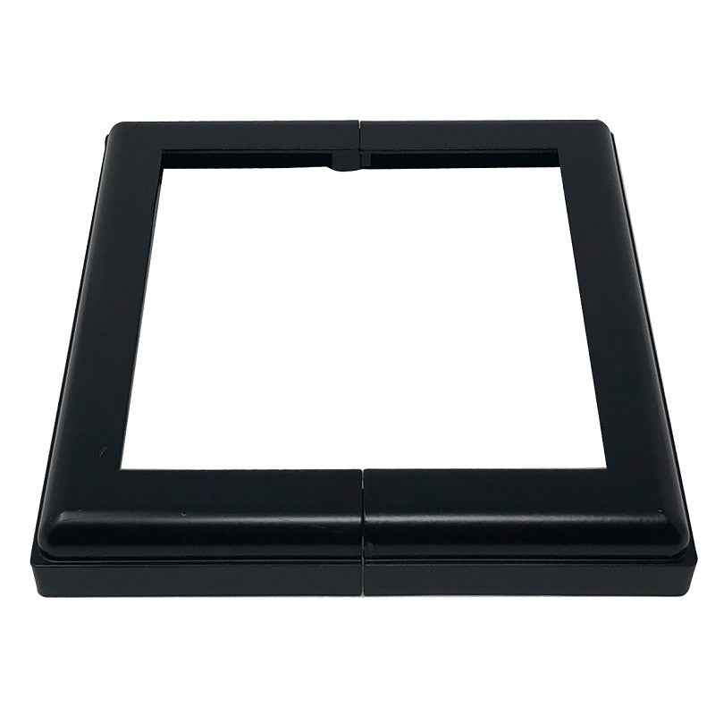 Nuvo Iron ADPBS6 Post Base Cover, 7-1/2 in L, 7-1/2 in W, Aluminum, Black