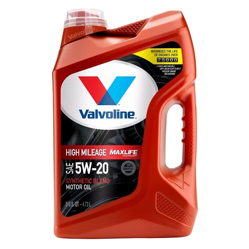 Valvoline 881162 Synthetic Blend Motor Oil, 5W-20, 5 qt, Jug (Pack of 3)