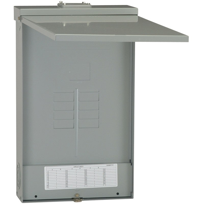GE PowerMark Gold TLM Series TLM812RCU2P Load Center, 125 A, 8-Space, 12-Circuit, Main Lug, NEMA 3R Enclosure, Plug