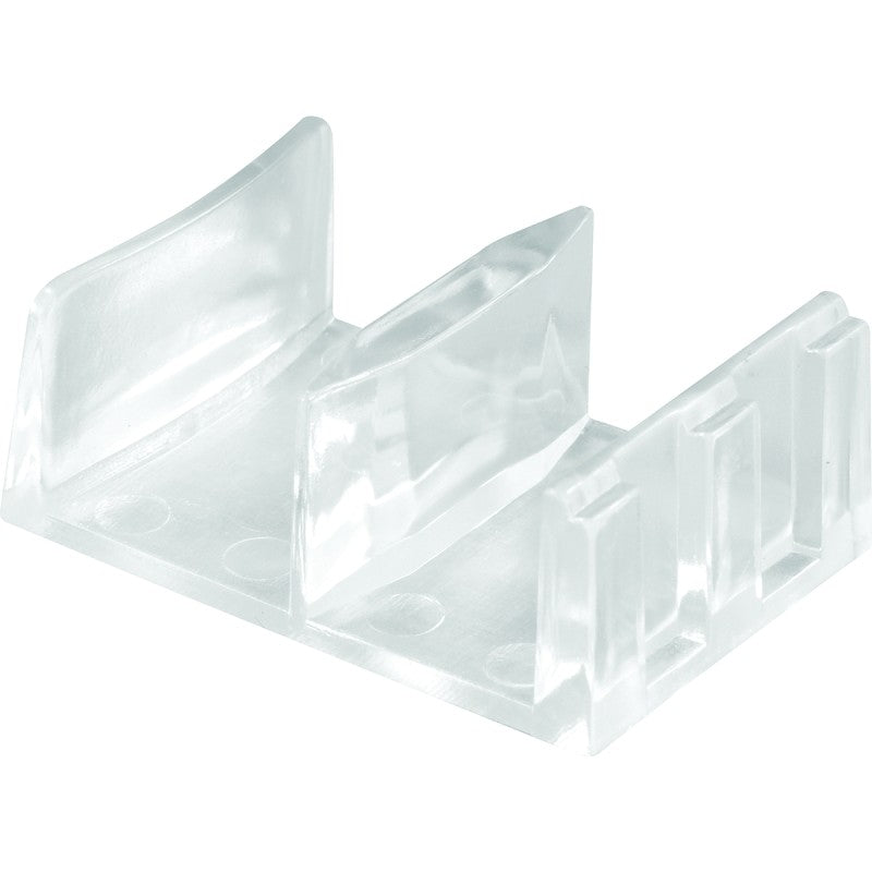 Prime-Line M 6058 Series Door Guide, 5/8 in L x 1 in W Dimensions, Plastic, Clear