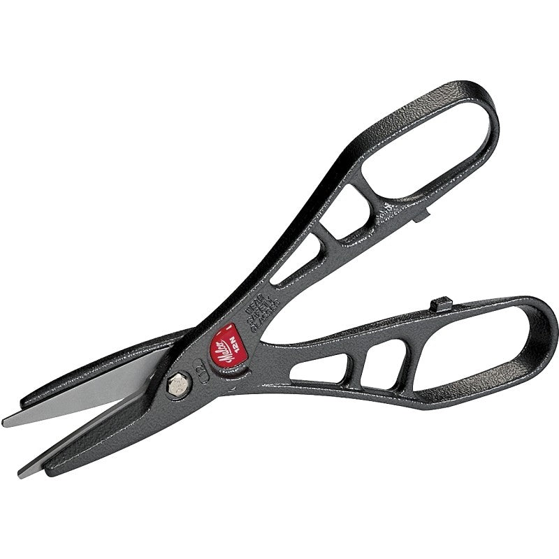 Malco Andy Snip MC12N Combination Snip, 12 in OAL, 3 in L Cut, J-Channel Cut, Steel Blade, Charcoal Handle, Loop Handle