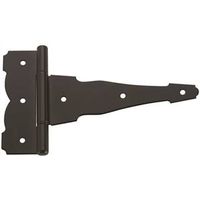 Decorative Heavy Duty T Hinges 8 Inch Black 2 Pack