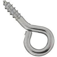 Medium Eye Screw Eyes #106 1-25/32 Inch Zinc Plated Steel 5 Pack